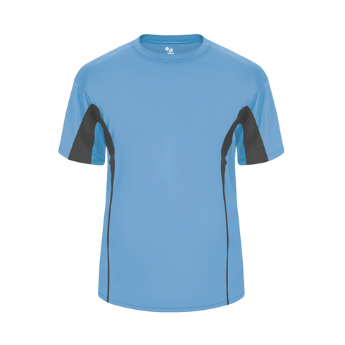 Badger Sport Drive Tee (414700-026904), Color 'Columbia Blue/Graphite'